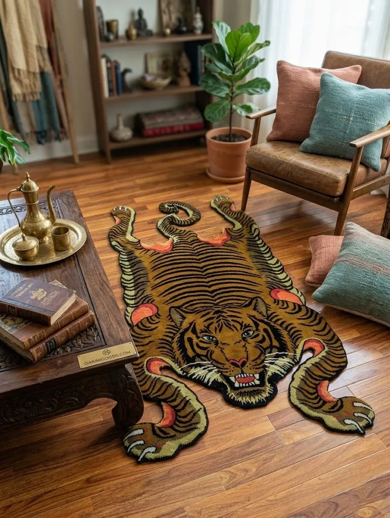 Handmade Tibetan Tiger Carpet.webp