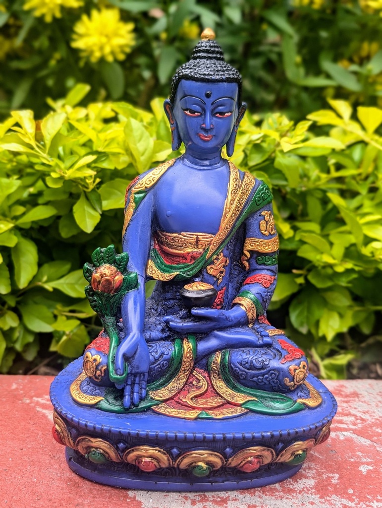 Resin Painted Medicine Buddha