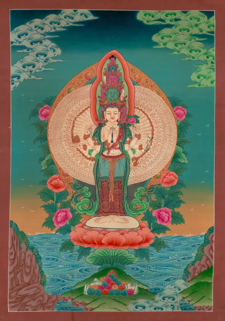 1000 Arm Chenrezik Thangka