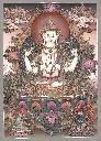 Masterpiece Four Armed Chenrezik Thangka