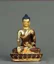 Gold Copper Shakyamuni Buddha Statue