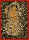 Standing Manjushri Thangka: The Bodhisattva of Wisdom