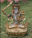 Crystal Manjushri Statue