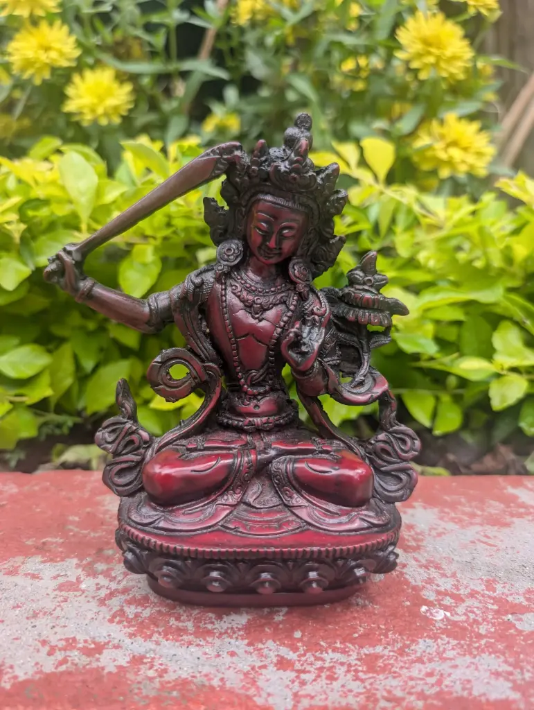 Resin Manjushri Statue