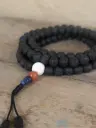 Lava Stone Om Ah Hung Mala