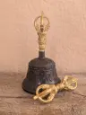 Black and Gold Vajra Bell Set