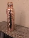 Copper Water Bottle Hand Hammered Finish
