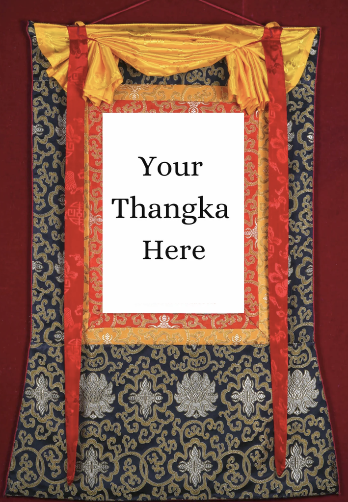 Add Brocade for Your Thangka (below 50cm, Premium Khadi, Best Recommended)