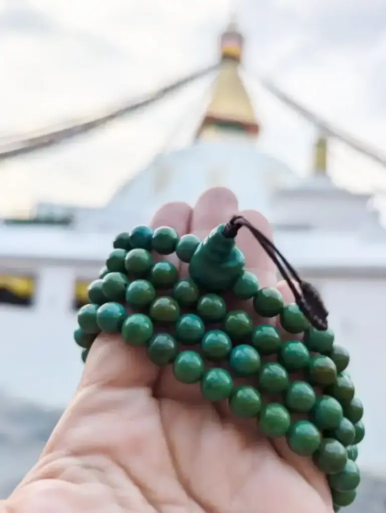Tibetan Green Turquoise Mala