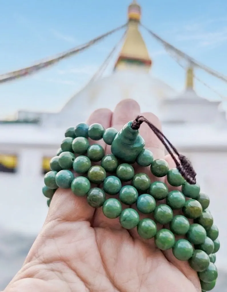 Tibetan Green Turquoise Mala