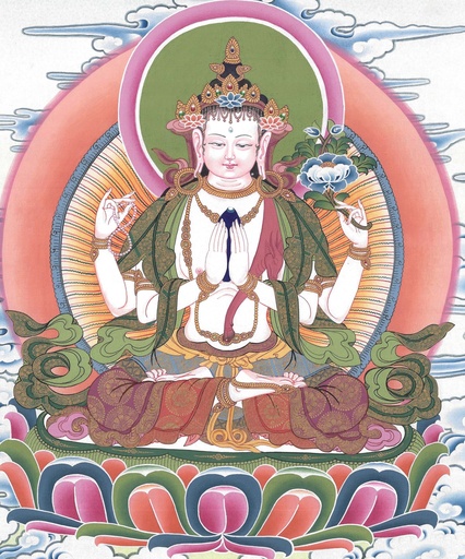 [0012] Four ArmChenrezik Thangka