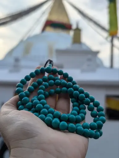 [0005] Blue Turqoise Mala