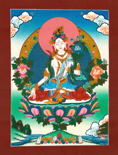 [1019] White Tara Thangka