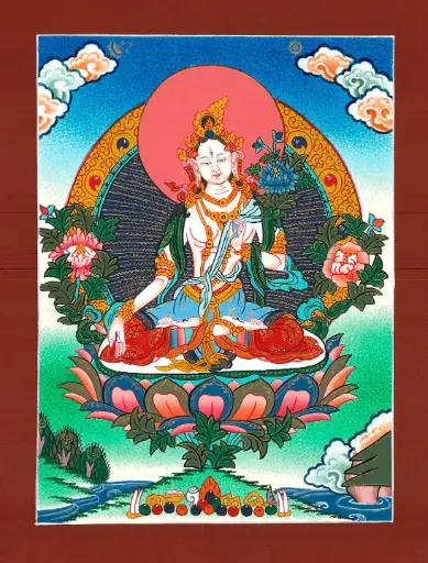 [1021] White Tara Thangka