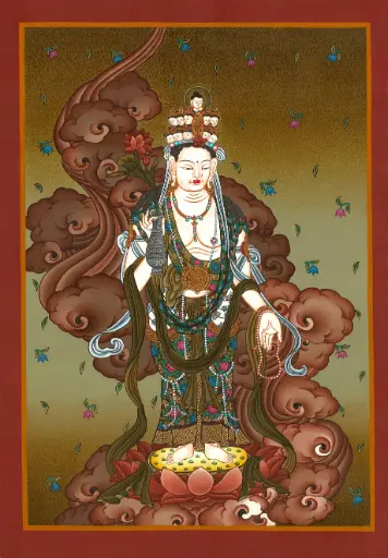 [3034] Japanese Quan Yin Thangka