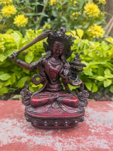 Resin Manjushri Statue