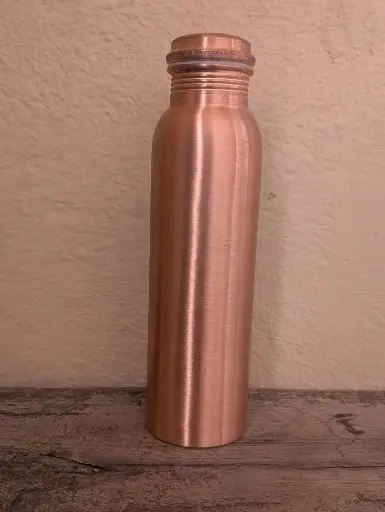 [5100] Copper Water Bottle Smooth Finish